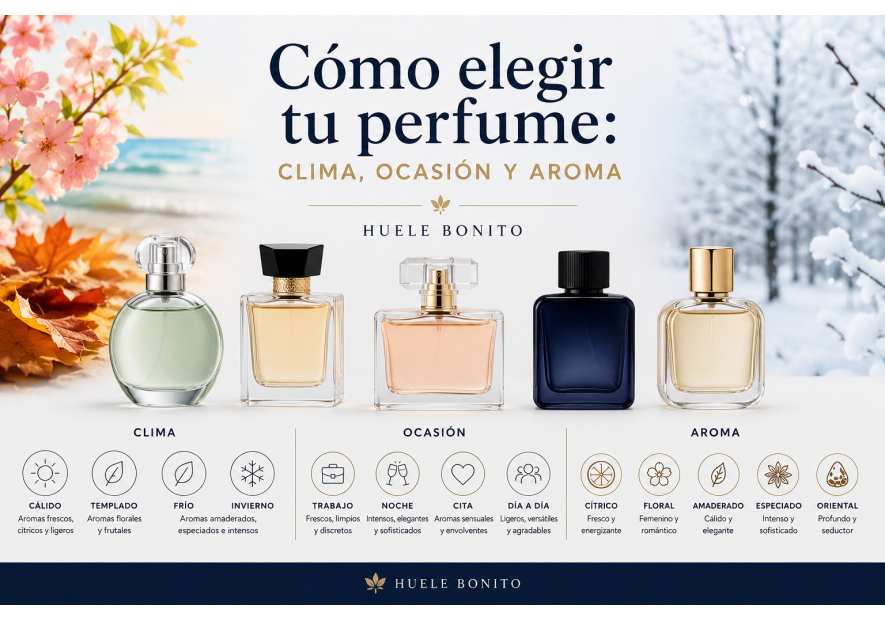 Cómo elegir tu perfume: clima, ocasión y aroma | Huele Bonito