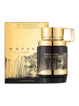 Odyssey Wild One Gold Edition de Armaf es una fragancia de la familia olfativa Amaderada Especiada para Hombres